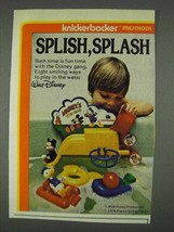 1978 Knickerbocker Walt Disney Tub Club Toy Ad - £14.73 GBP