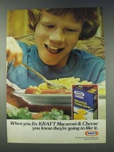1978 Kraft Macaroni & Cheese Dinner Ad - When You Fix - $18.49