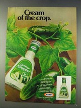 1978 Kraft Creamy Cucumber Dressing Ad - Cream of Crop - $18.49