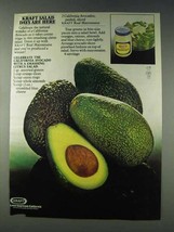 1978 Kraft Mayonnaise Ad - California Avocado - £14.48 GBP