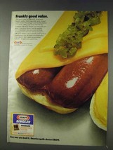 1978 Kraft Singles Cheese Ad - Frankly Good Value - £14.54 GBP