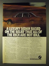 1979 BMW 528i Car Ad - All Of the Rich Are Not Idle - £13.80 GBP