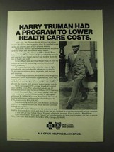 1979 Blue Cross Blue Shield Insurance Ad - Harry Truman - £14.78 GBP
