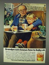 1978 Lipton Cup-a-Soup Ad - Grandpa Sure Knows How - $18.49