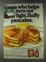 1978 Log Cabin Syrup and Pancake Mix Ad - Guess Who - £14.54 GBP