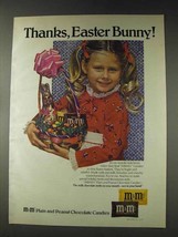 1978 M&amp;M&#39;s Candy Ad - Thanks, Easter Bunny! - $18.49