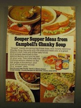 1979 Campbell's Chunky Soup Ad - Souper Supper Ideas - $18.49