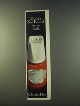 1979 Christian Dior Explosive Red Nail Enamel Ad - £14.73 GBP