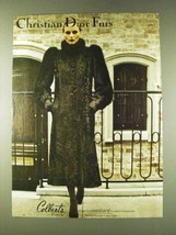 1979 Christian Dior Brown Dyed Swakara Broadtail Fur Ad - £14.73 GBP