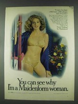 1978 Maidenform Sweet Nothings Bra and Bikini Ad - £14.78 GBP