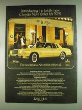 1979 Chrysler New Yorker Fifth Avenue Edition Ad - £14.60 GBP