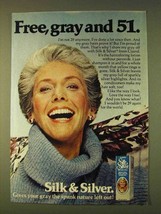 1979 Clairol Silk & Silver Haircolor Ad - Free, Gray 51 - $18.49