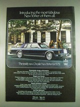1979 Chrysler New Yorker Ad - Most Fabulous - £14.44 GBP