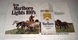 1978 Marlboro Lights 100&#39;s Cigarettes Ad - Marlboro Man - £14.78 GBP