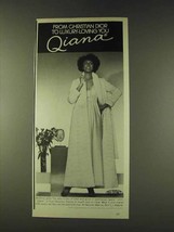 1979 Du Pont Qiana Nylon Christian Dior Robe &amp; Gown Ad - £14.78 GBP