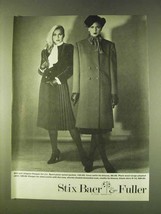 1979 Kasper for Joan Leslie Fashion Ad - Skirt, Coat - $18.49