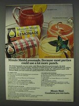 1978 Minute Maid Lemonade Ad - Use More Punch - £14.78 GBP