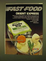 1979 Kraft Onion Ready Dip Ad - Orient Express - $18.49