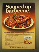 1979 Lipton Recipe & Soup Mix Ad - Barbecue Glaze - $18.49