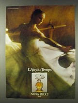 1978 Nina Ricci L&#39;Air du Temps Perfume Ad - £14.73 GBP