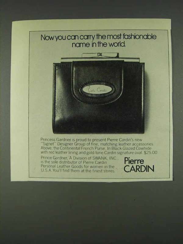 1978 Pierre Cardin Princess Gardner French Purse Ad - $18.49