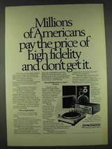 1978 Pioneer Hi Fi Components Ad - Millions Americans - £14.76 GBP