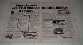 1979 Sony Ad - V5 Receiver, TA-F40 Amplifier - £14.46 GBP