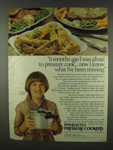 1978 Presto Pressure Cooker Ad - I Was Afraid - £14.78 GBP