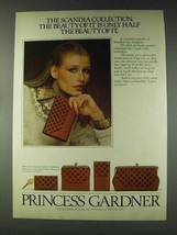 1978 Princess Gardner Scandia Stasher/Checkbook Ad - £14.72 GBP