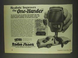 1978 Radio Shack Realistic One-Hander CB Radio Ad - $18.49