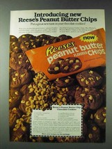 1978 Reese&#39;s Peanut Butter Chips Ad - Introducing - £14.78 GBP