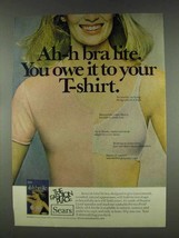 1978 Sears Ah-h Bra Lite Ad - Owe Your T-Shirt - £14.90 GBP