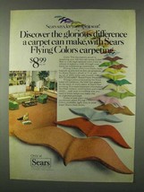 1978 Sears Flying Colors Carpeting Ad - Glorious - £14.78 GBP