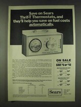 1978 Sears Thrif-T Thermostat Ad - £14.54 GBP