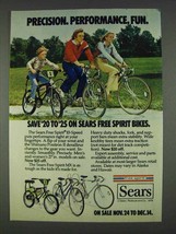 1978 Sears Free Spirit 10-Speed & MX Bicycles Ad - $18.49