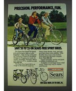 1978 Sears Free Spirit 10-Speed &amp; MX Bicycles Ad - £14.78 GBP