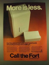 1980 Fort Howard Paper Ad - More is Less - £14.65 GBP