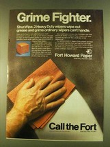 1980 Fort Howard Paper Ad - Grime Fighter - £14.65 GBP