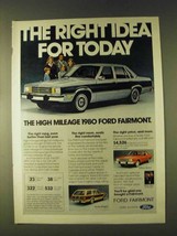 1980 Ford Fairmont Ad - Right Idea For Today - £14.56 GBP