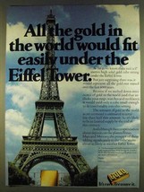 1980 Gold Jewelry Ad - Fit Under the Eiffel Tower - £14.78 GBP