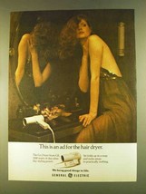 1980 General Electric Go Dryer Ad - For Hair Dryer - £14.78 GBP