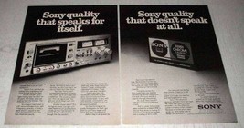 1978 Sony TC-K7 II Deck &amp; Ferri-Chrome Cassette Ad - £14.60 GBP