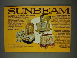 1978 Sunbeam Ad - Le Chef Food Processor - £14.78 GBP