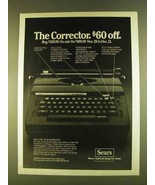 1980 Sears Corrector Typewriter Ad - £14.78 GBP