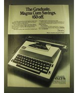 1980 Sears Graduate Typewriter Ad - Magna Cum Savings - £14.78 GBP