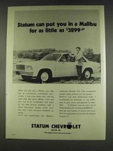 1978 Statum Chevrolet Malibu Ad - As Little as $3899.67 - £14.62 GBP