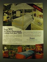 1980 Sears Homestead Canopy Bed Ad - £14.54 GBP