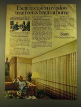 1980 Sears Custom Window Treatments Ad - Exciting - $18.49