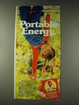 1978 Sun-Maid Raisins Ad - Portable Energy - £13.81 GBP