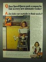 1978 Tide Detergent Ad - Speed Queen Pack Coupon - £14.48 GBP